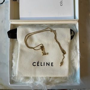 Phoebe Philo era Celine small L necklace.like new!